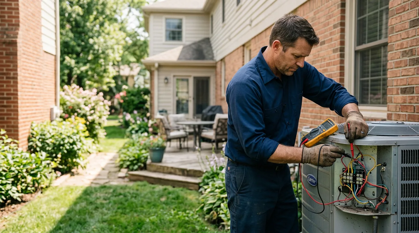 HVAC technician working near Iola, TX